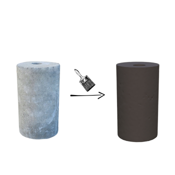 PODSTAWA POD LAMPĘ OGRODOWĄ D=10,4 WALEC MAŁY KOLOR ANTRACYT