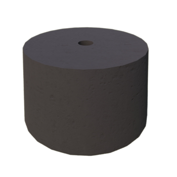 PODSTAWA POD LAMPĘ OGRODOWĄ STOŻEK D=25 KOLOR ANTRACYT