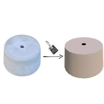 PODSTAWA POD LAMPĘ OGRODOWĄ STOŻEK D=28 KOLOR BEŻOWY