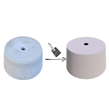 PODSTAWA POD LAMPĘ OGRODOWĄ STOŻEK D=28 KOLOR BIAŁY