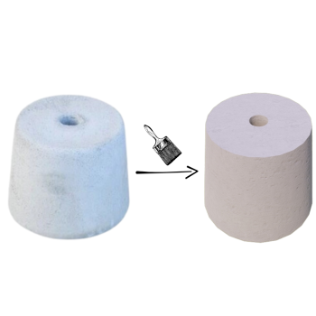 PODSTAWA POD LAMPĘ OGRODOWĄ STOŻEK D=17,5 KOLOR BIAŁY