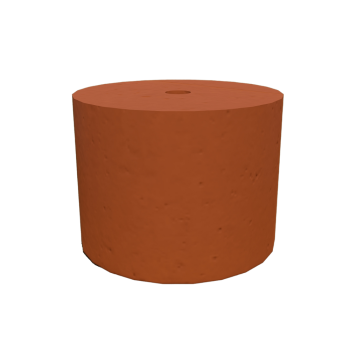 PODSTAWA POD LAMPĘ OGRODOWĄ D=23,7 WALEC KOLOR CEGŁA