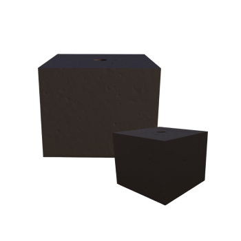 PODSTAWA POD LAMPĘ OGRODOWĄ KOSTKA 20x20 CZARNY KOLOR