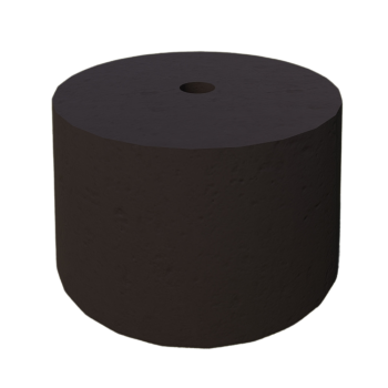 PODSTAWA POD LAMPĘ OGRODOWĄ STOŻEK D=25 KOLOR CZARNY