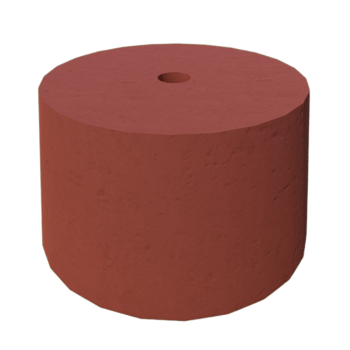 PODSTAWA POD LAMPĘ OGRODOWĄ STOŻEK D=25 KOLOR CZERWIEŃ