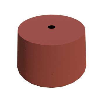 PODSTAWA POD LAMPĘ OGRODOWĄ STOŻEK D=28 KOLOR CZERWIEŃ