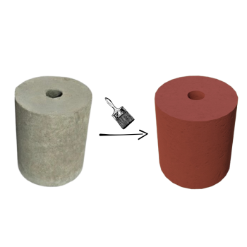 PODSTAWA POD LAMPĘ OGRODOWĄ D= 15 KOLOR CZERWIEŃ