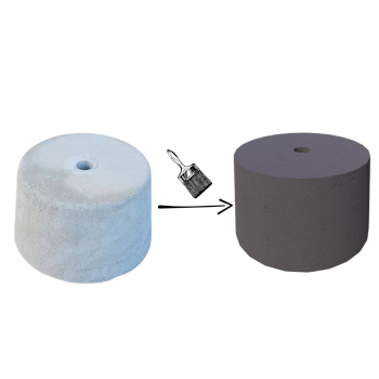 PODSTAWA POD LAMPĘ OGRODOWĄ STOŻEK D=25 KOLOR GRAFIT