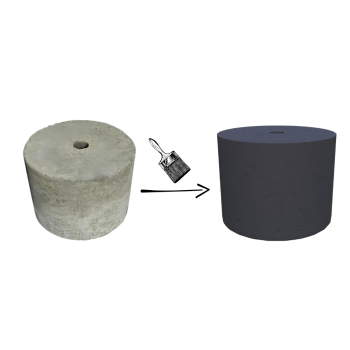 PODSTAWA POD LAMPĘ OGRODOWĄ D=23,7 WALEC KOLOR GRAFIT