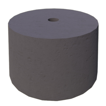 PODSTAWA POD LAMPĘ OGRODOWĄ STOŻEK D=25 KOLOR GRAFIT