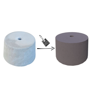 PODSTAWA POD LAMPĘ OGRODOWĄ STOŻEK D=25 KOLOR JASNY GRAFIT