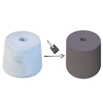 PODSTAWA POD LAMPĘ OGRODOWĄ STOŻEK D=17,5 KOLOR JASNY GRAFIT