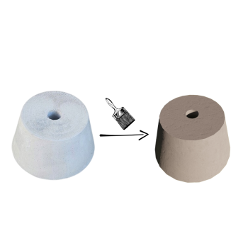 PODSTAWA POD LAMPĘ OGRODOWĄ STOŻEK D=15,8 ŚCIĘTY JASNY GRAFIT KOLOR