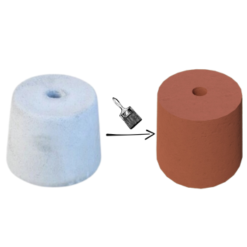 PODSTAWA POD LAMPĘ OGRODOWĄ STOŻEK D=17,5 KOLOR JASNY KLINKIER