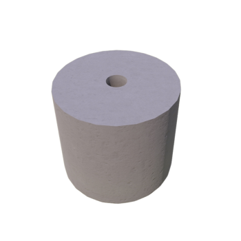 PODSTAWA POD LAMPĘ OGRODOWĄ D=19 KOLOR JASNY POPIEL