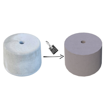 PODSTAWA POD LAMPĘ OGRODOWĄ STOŻEK D=23 KOLOR JASNY POPIEL