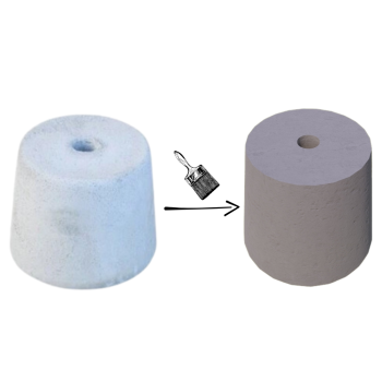 PODSTAWA POD LAMPĘ OGRODOWĄ STOŻEK D=17,5 KOLOR JASNY POPIEL