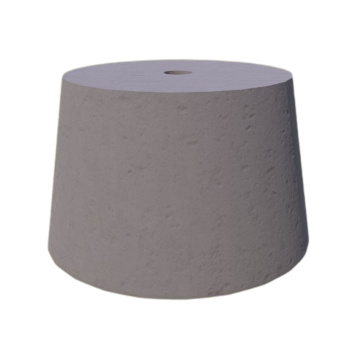 PODSTAWA POD LAMPĘ OGRODOWĄ STOŻEK D=23 KOLOR JASNY POPIEL