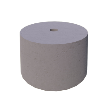 PODSTAWA POD LAMPĘ OGRODOWĄ STOŻEK D=25 KOLOR JASNY POPIEL