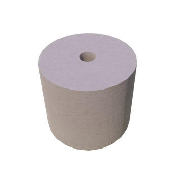 PODSTAWA POD LAMPĘ OGRODOWĄ D=19 KOLOR JASNY SZARY