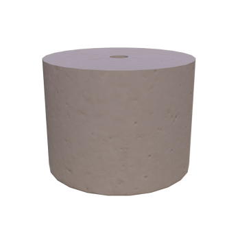 PODSTAWA POD LAMPĘ OGRODOWĄ D=23,7 WALEC KOLOR JASNY SZARY