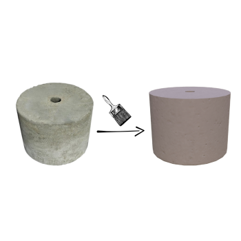 PODSTAWA POD LAMPĘ OGRODOWĄ D=23,7 WALEC KOLOR JASNY SZARY