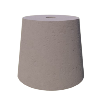 PODSTAWA POD LAMPĘ OGRODOWĄ STOŻEK D=17,5 KOLOR JASNY SZARY