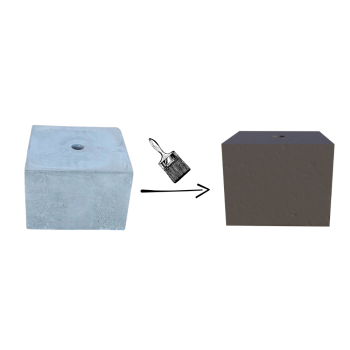 PODSTAWA POD LAMPĘ OGRODOWĄ KOSTKA 20x20 ANTRACYT KOLOR