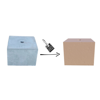 PODSTAWA POD LAMPĘ OGRODOWĄ KOSTKA 20x20 JASNY PIASKOWY KOLOR