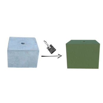 PODSTAWA POD LAMPĘ OGRODOWĄ KOSTKA 20x20 ZIELONY KOLOR