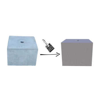 PODSTAWA POD LAMPĘ OGRODOWĄ KOSTKA 20x20 POPIEL KOLOR