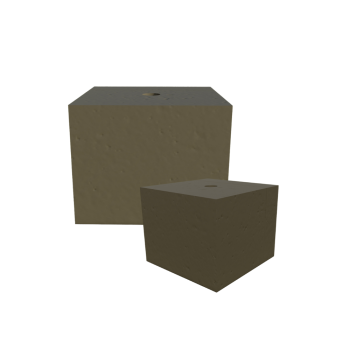 PODSTAWA POD LAMPĘ OGRODOWĄ KOSTKA 20x20 KHAKI KOLOR