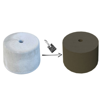 PODSTAWA POD LAMPĘ OGRODOWĄ STOŻEK D=23 KOLOR KHAKI