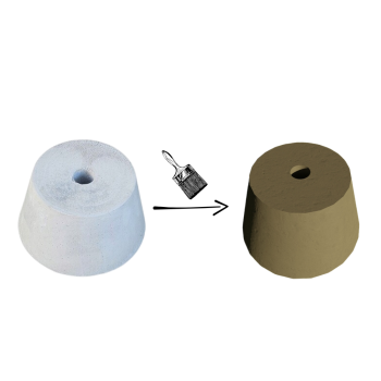 PODSTAWA POD LAMPĘ OGRODOWĄ STOŻEK D=15,8 ŚCIĘTY KHAKI KOLOR