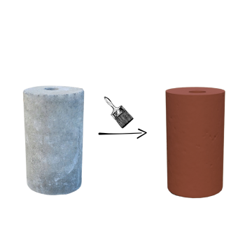 PODSTAWA POD LAMPĘ OGRODOWĄ D=10,4 WALEC MAŁY KOLOR KLINKIER