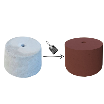 PODSTAWA POD LAMPĘ OGRODOWĄ STOŻEK D=25 KOLOR MAHOŃ