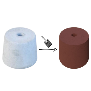 PODSTAWA POD LAMPĘ OGRODOWĄ STOŻEK D=17,5 KOLOR MAHOŃ