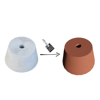 PODSTAWA POD LAMPĘ OGRODOWĄ STOŻEK D=15,8 ŚCIĘTY MAHOŃ KOLOR