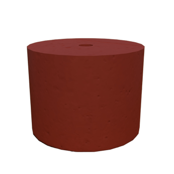 PODSTAWA POD LAMPĘ OGRODOWĄ D=23,7 WALEC KOLOR MAHOŃ