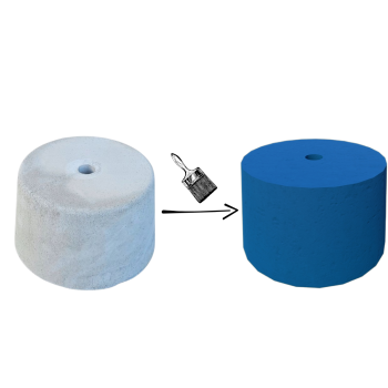 PODSTAWA POD LAMPĘ OGRODOWĄ STOŻEK D=25 KOLOR NIEBIESKI