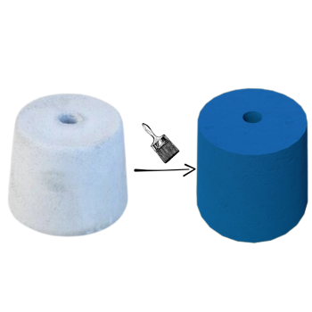 PODSTAWA POD LAMPĘ OGRODOWĄ STOŻEK D=17,5 KOLOR NIEBIESKI