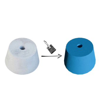 PODSTAWA POD LAMPĘ OGRODOWĄ STOŻEK D=15,8 ŚCIĘTY NIEBIESKI KOLOR