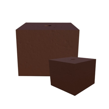 PODSTAWA POD LAMPĘ OGRODOWĄ KOSTKA 20x20 PALISANDER KOLOR