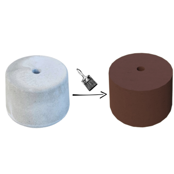 PODSTAWA POD LAMPĘ OGRODOWĄ STOŻEK D=23 KOLOR PALISANDER