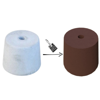 PODSTAWA POD LAMPĘ OGRODOWĄ STOŻEK D=17,5 KOLOR PALISANDER