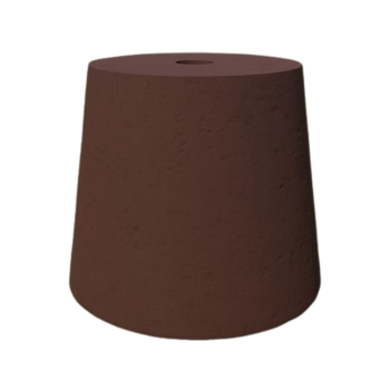 PODSTAWA POD LAMPĘ OGRODOWĄ STOŻEK D=17,5 KOLOR PALISANDER