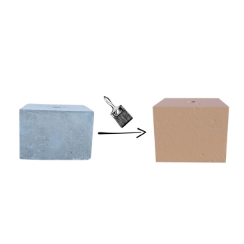 PODSTAWA POD LAMPĘ OGRODOWĄ KOSTKA 25x25 KOLOR PIASKOWY