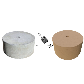 PODSTAWA POD LAMPĘ OGRODOWĄ D=30,3 KOLOR PIASKOWY