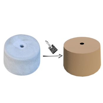 PODSTAWA POD LAMPĘ OGRODOWĄ STOŻEK D=28 KOLOR PIASKOWY