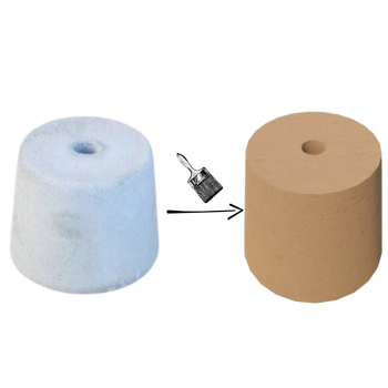 PODSTAWA POD LAMPĘ OGRODOWĄ STOŻEK D=17,5 KOLOR PIASKOWY